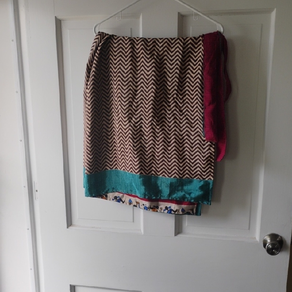 Thai Silk Wrap Pants. Reversible!
